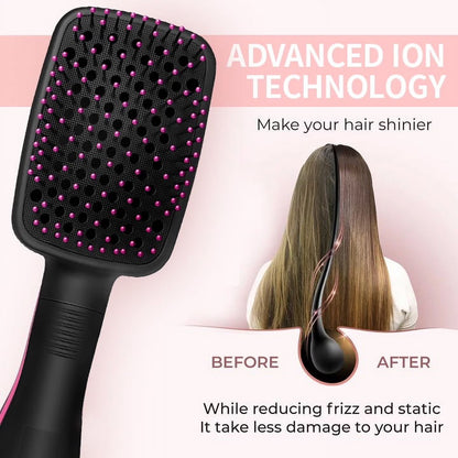 Hair Dryer Brush,  2 in 1 Negative Ion Blow Dryer with Comb, Fast Drying Hot Air Brush
