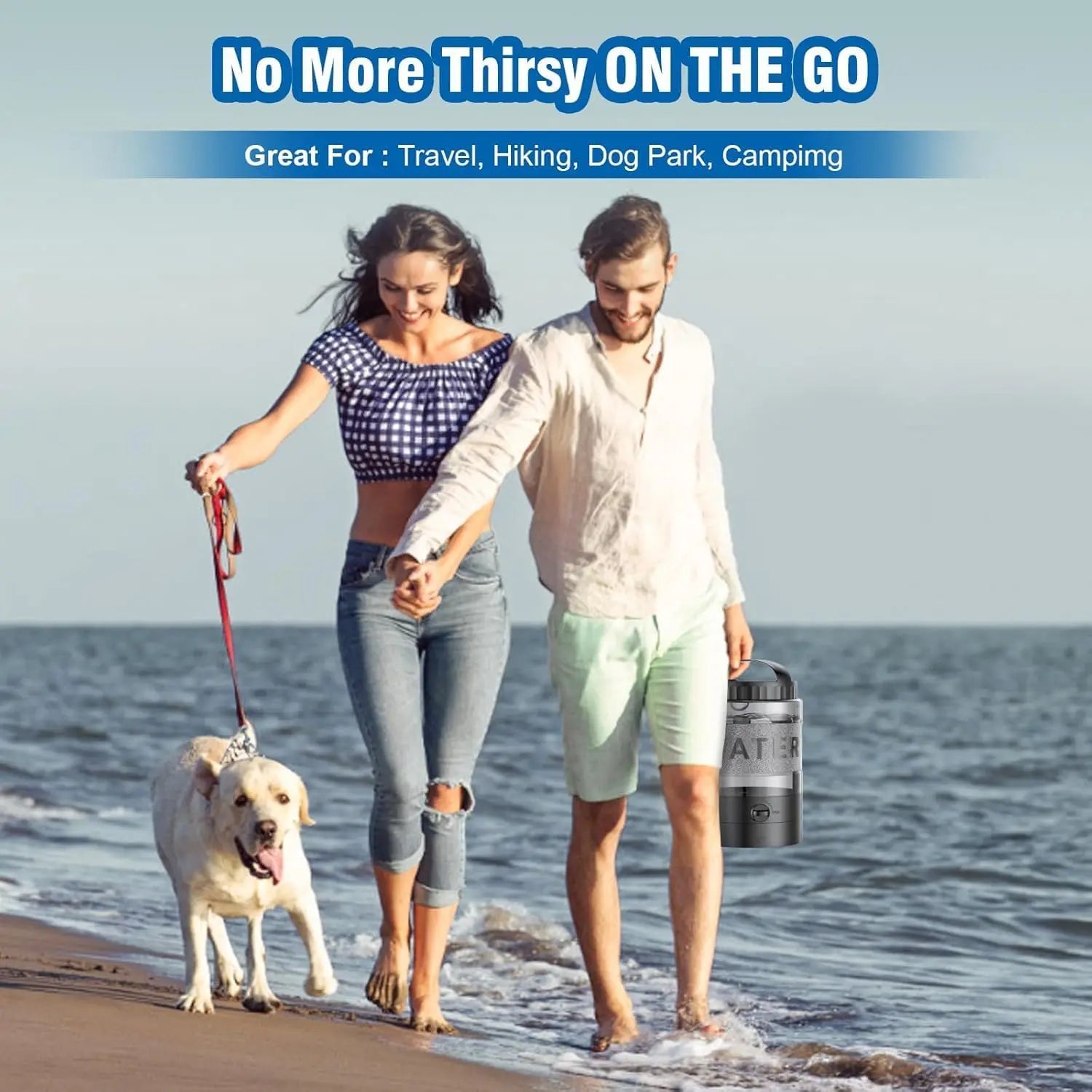 Ultimate 95Oz Portable Dog Water Bowl Dispenser - Perfect for Outdoor Adventures, Camping, and Hiking!