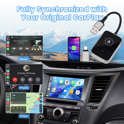 Revolutionize Your Driving Experience with the 2-in-1 Wireless CarPlay and Android Auto Adapter – Effortless Upgrade for a Clutter-Free, Seamless Connection!