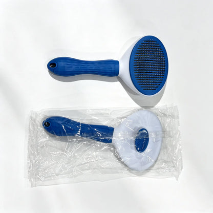 Ultimate Pet Hair Removal Comb - One-Click Grooming Brush for Easy Deshedding of Dogs & Cats