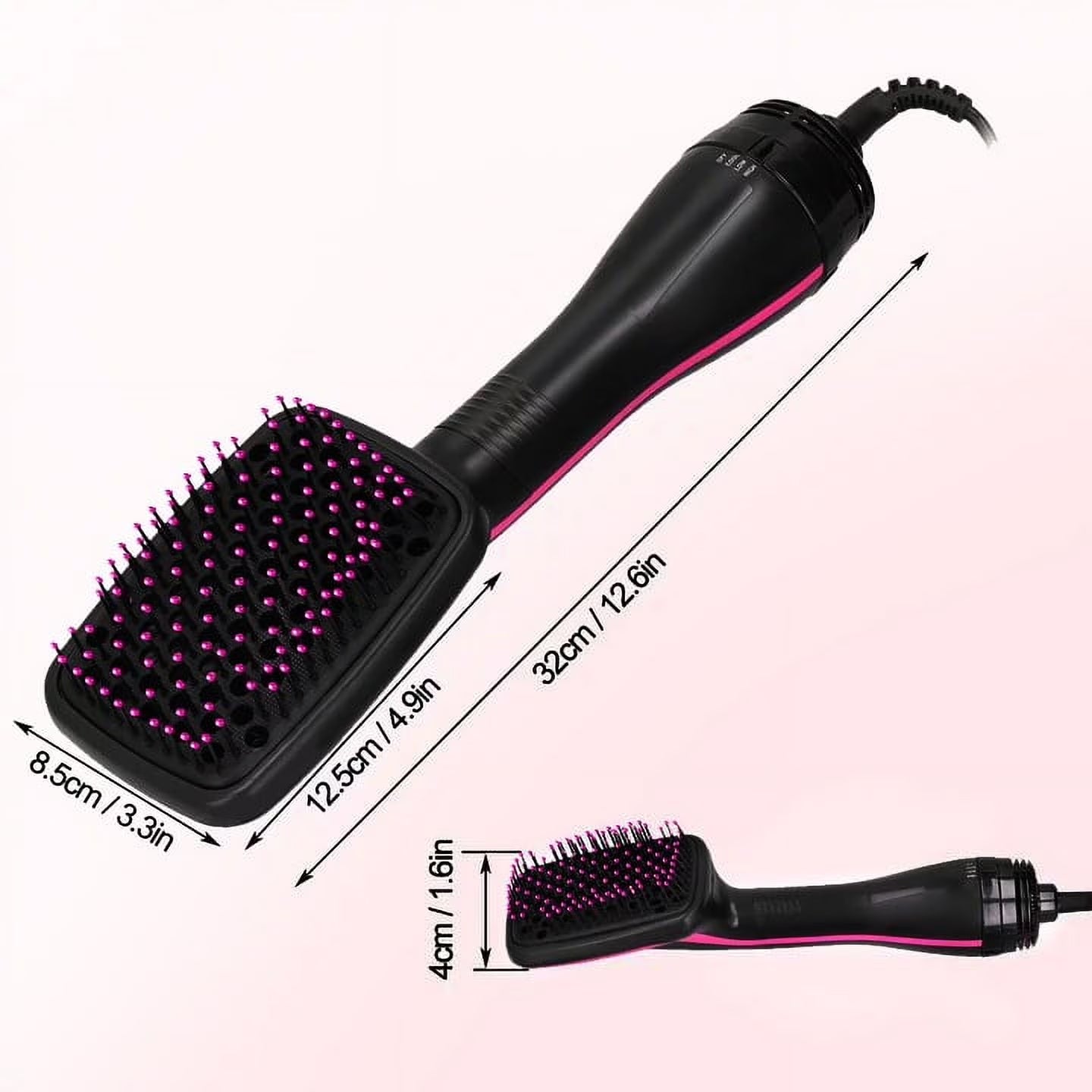 Hair Dryer Brush,  2 in 1 Negative Ion Blow Dryer with Comb, Fast Drying Hot Air Brush