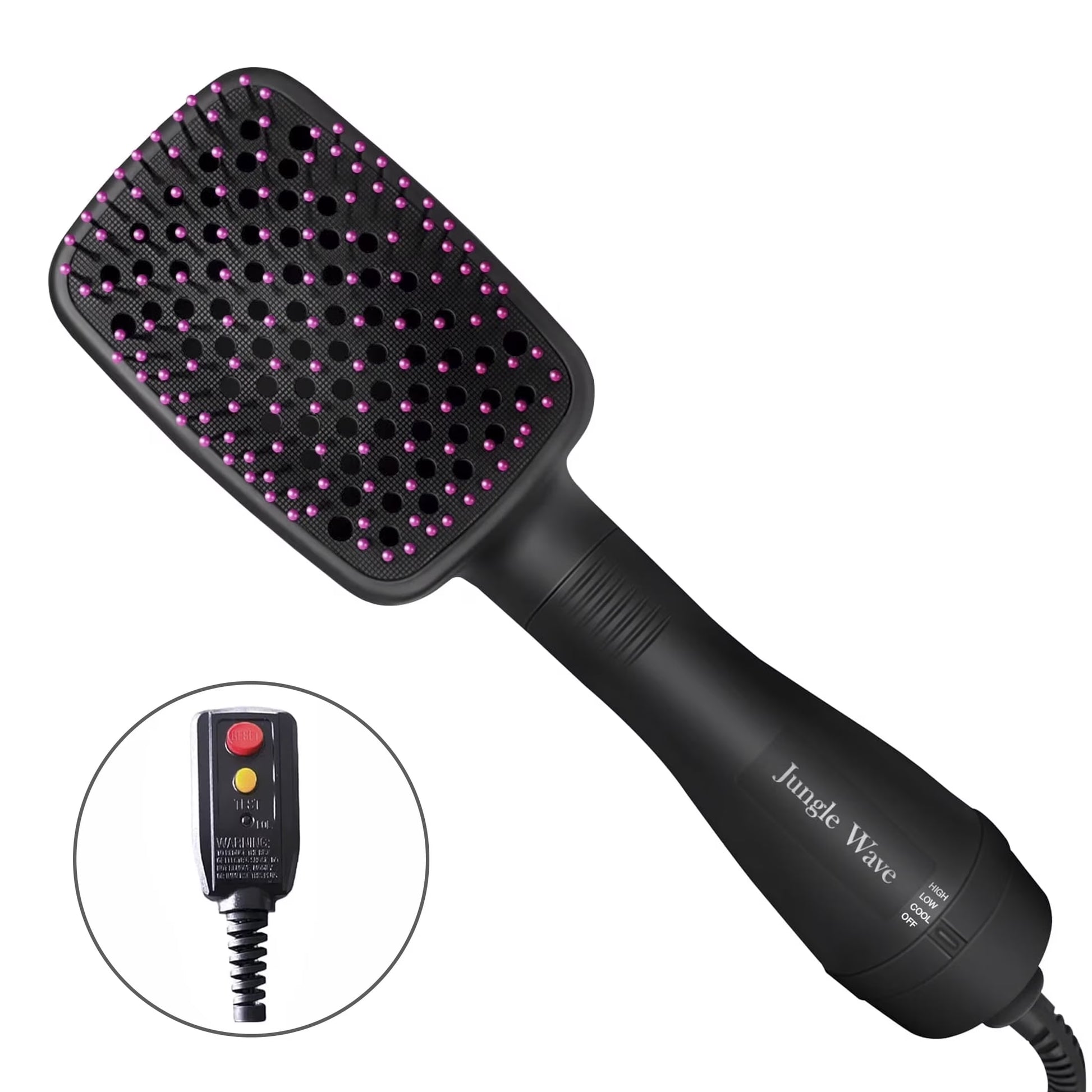 Hair Dryer Brush,  2 in 1 Negative Ion Blow Dryer with Comb, Fast Drying Hot Air Brush